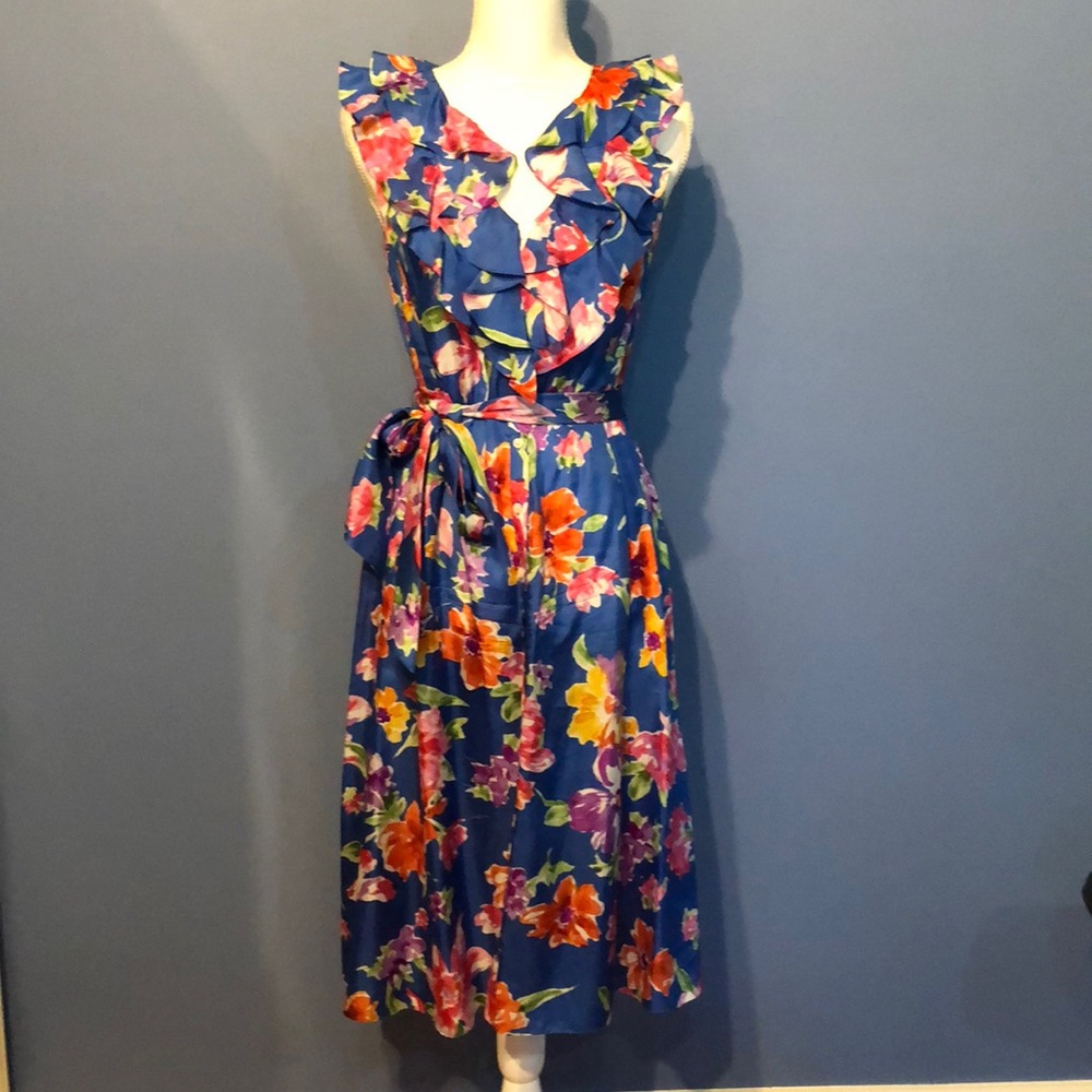 Lauren by Ralph Lauren Silk Shirt Dress